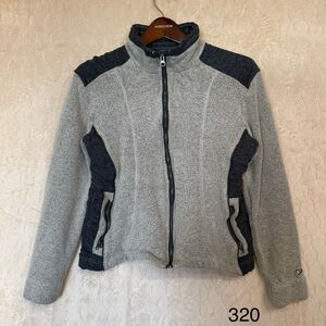 Kuhl Jacket Womens XL Beige Alfpaca Fleece Full Zip Pockets‎ Outdoors Gorp
